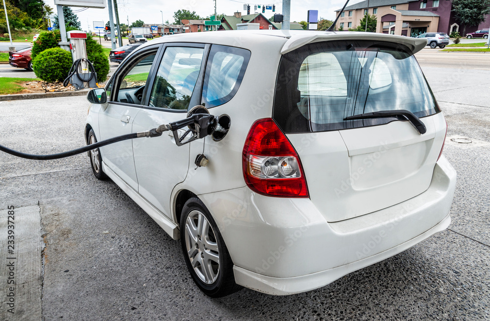 Naklejka premium Generic Small Car Purchasing Gasoline