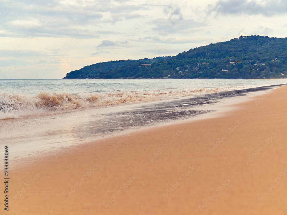 Karon Beach in Phuket Island (Thailand) in cloudy weather Karon Beach in Phuket Island (Thailand) in cloudy weather