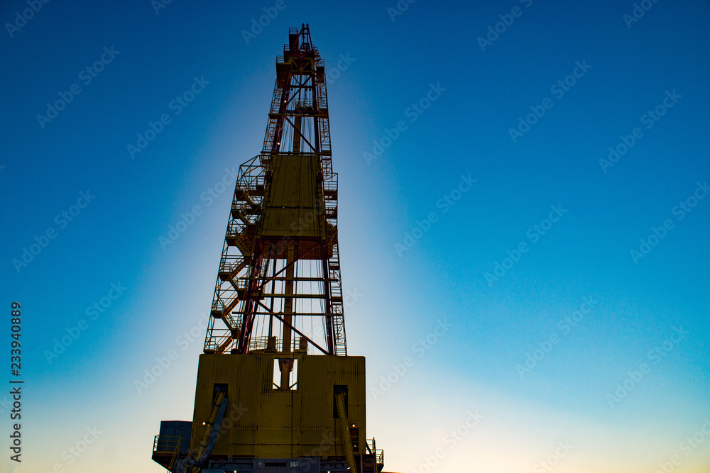 drilling rig against the sky