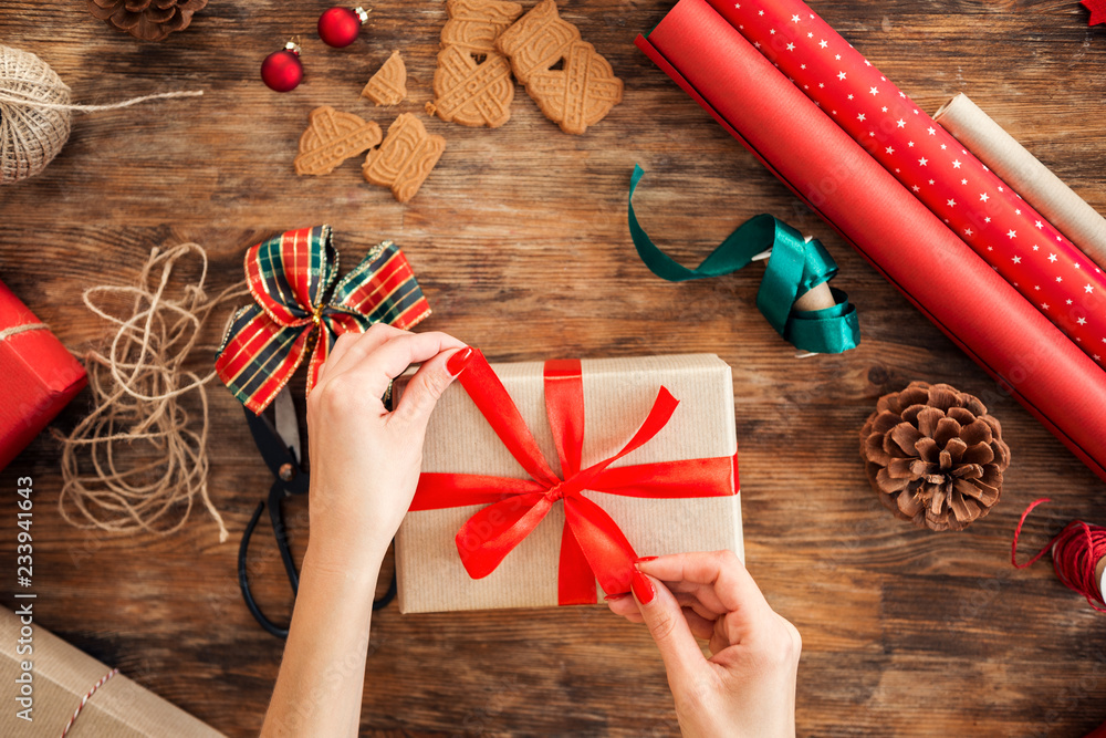 DIY Christmas Gift Wrapping Station