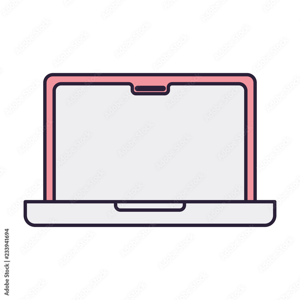 laptop computer isolated icon laptop computer isolated icon