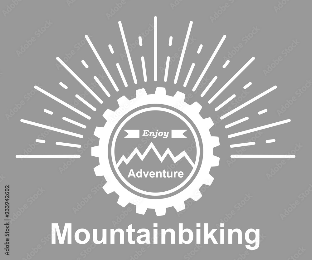 Fototapeta premium Mountainbiking