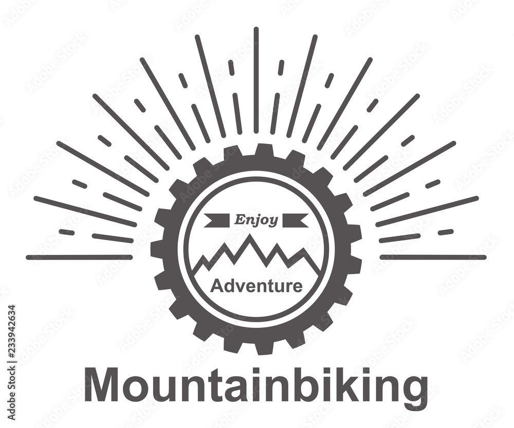 Fototapeta premium Mountainbiking