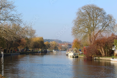 the river thames in autumn photo