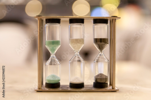 Hourglass sand clock, retro timer