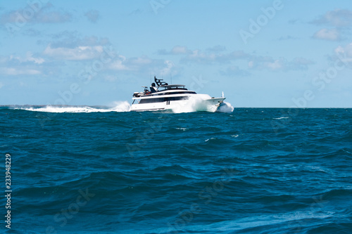 luxury yacht in the sea © Daniel Wedeking