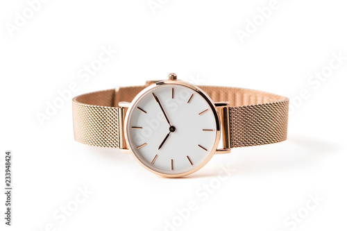 Photography Luxury watch isolated on white background