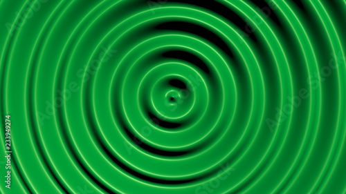 Concentric circles with hypnotic effect, colored water resonance background pattern