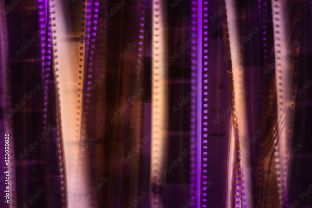 Blurred texture background - Analog film strip.