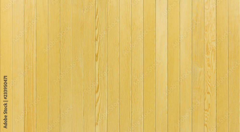 Fototapeta premium Yellow Wood Table , Wood Texture Background Top View