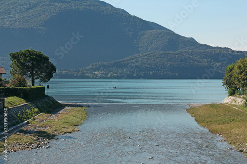 Fluss Livo mündet in Comer See photo