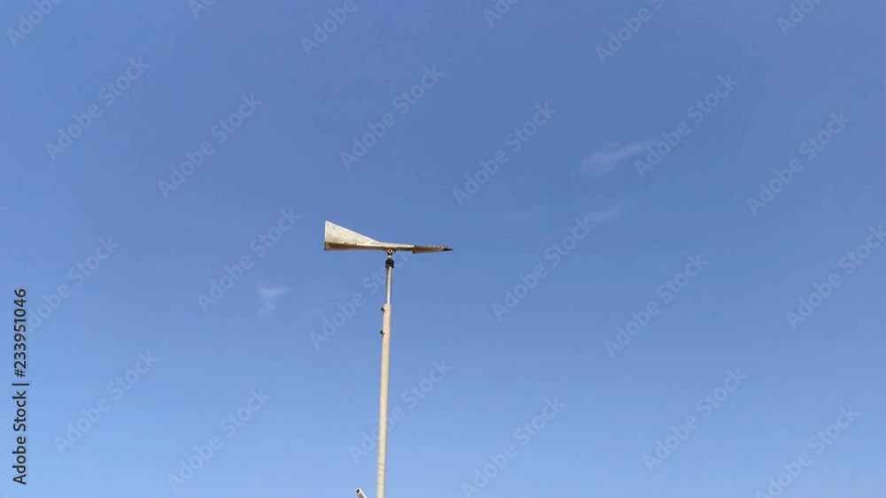 Iron weathervane to measure wind direction in Italy Iron weathervane to measure wind direction in Italy
