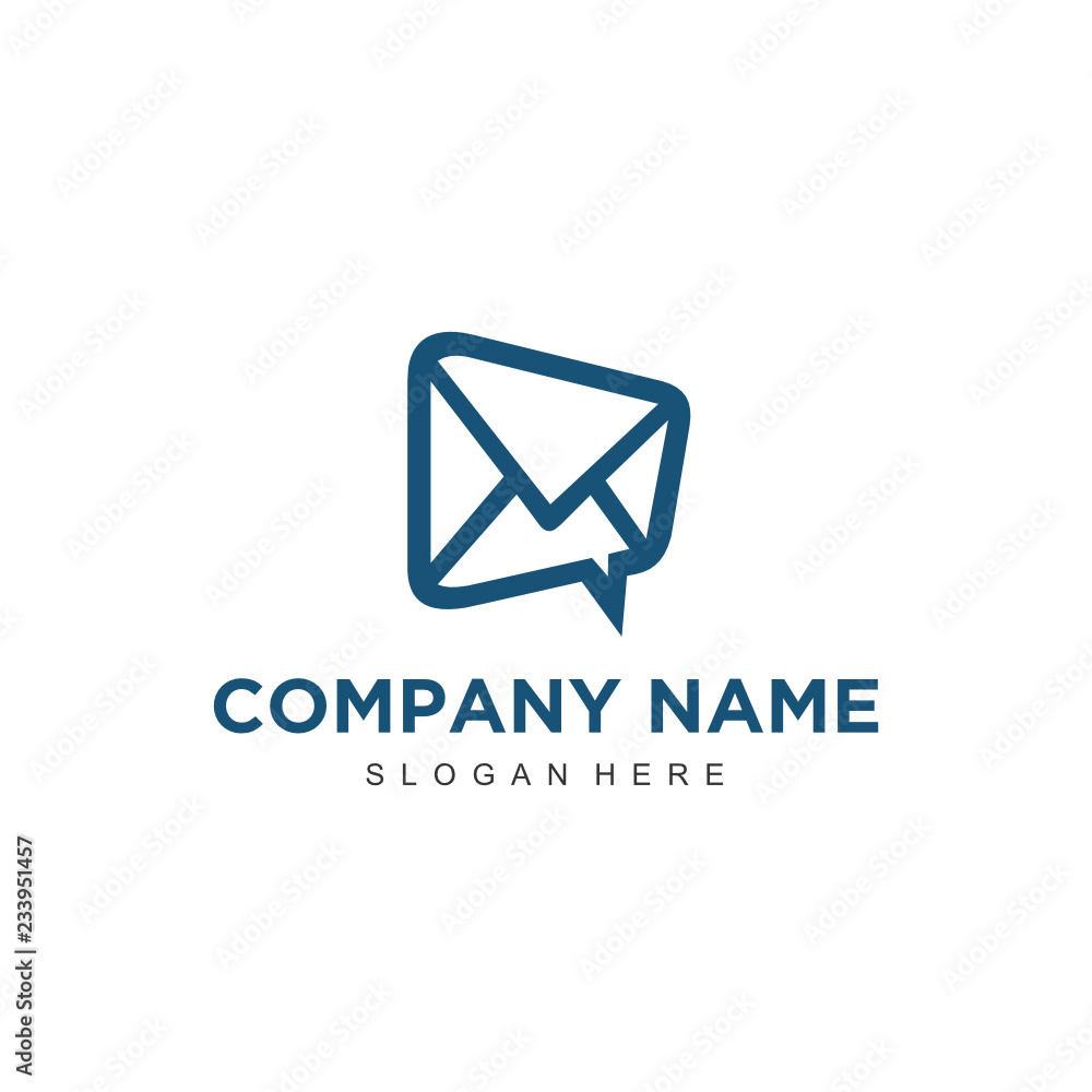 Simple minimalistic modern professional logo design mail vector EPS ...