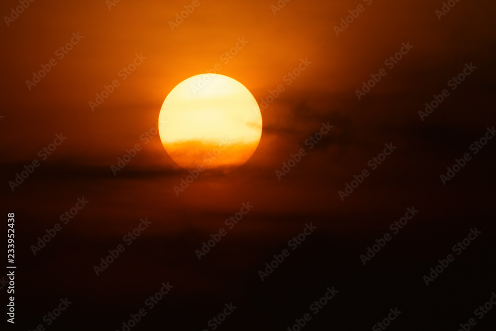 Sunrise at Bangpoo mangrove forest.This Golden Dawn  moment take from Bangpoo mangrove,Gulf Of Thailand.