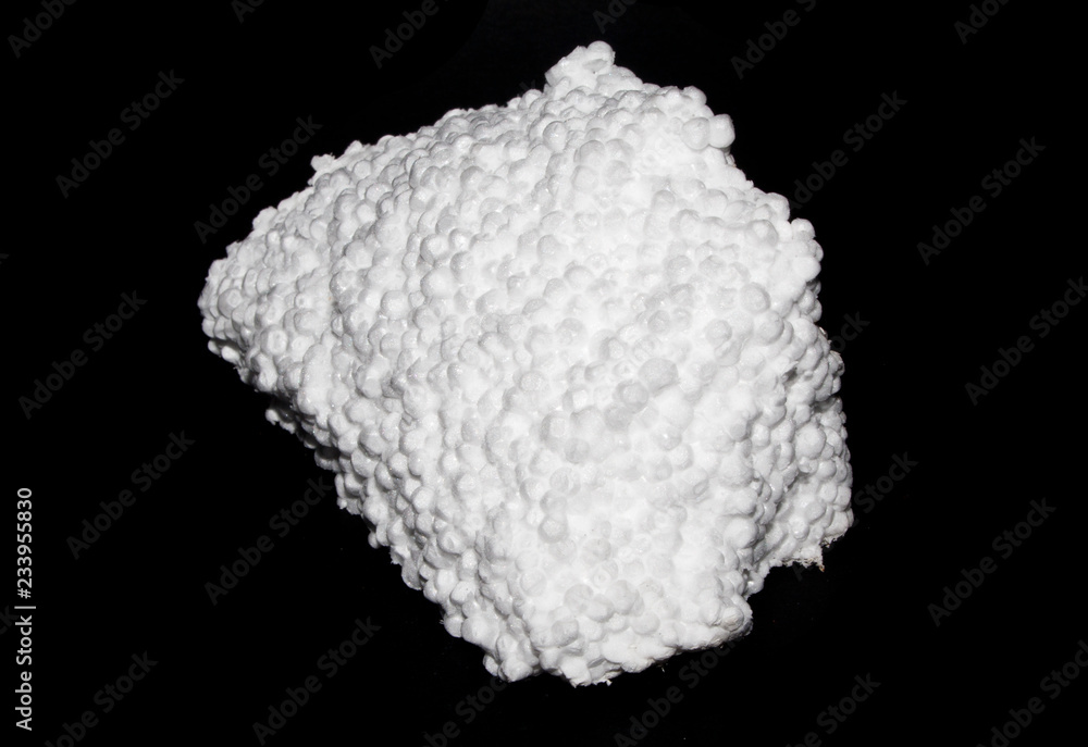 styrofoam isolated on black background styrofoam isolated on black background