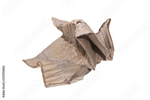crumpled paper isolated on white background