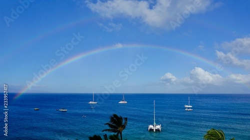 Double rainbows in Hawaii