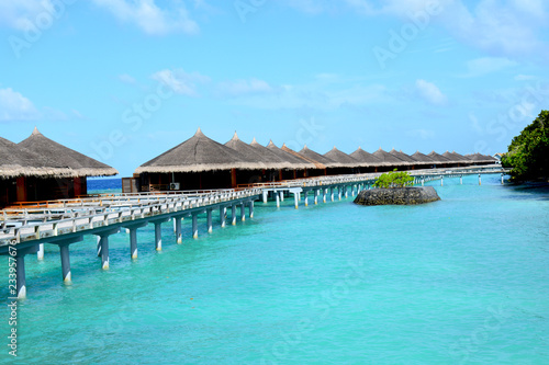 Fototapeta Naklejka Na Ścianę i Meble -  Water Villas en Maldivas