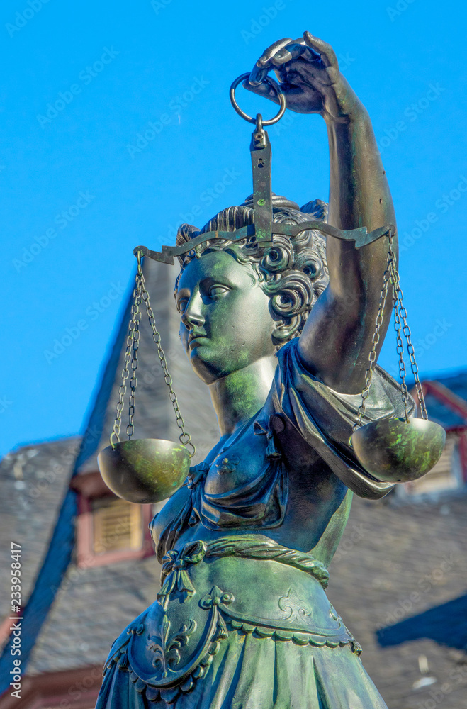 Naklejka premium Justitia Römerberg Frankfurt