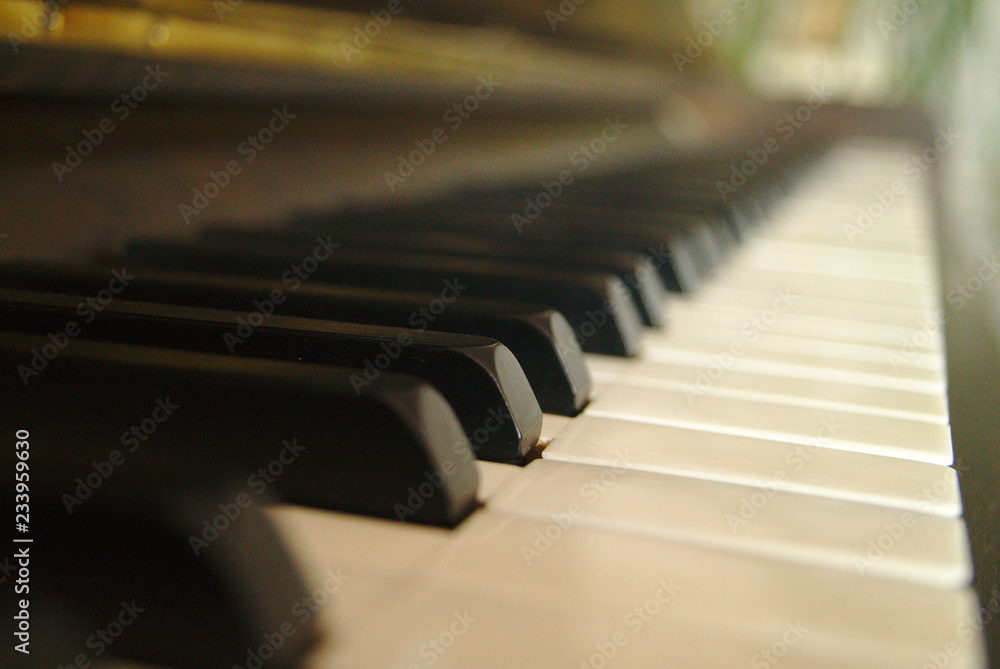 Tasten eines Klavier