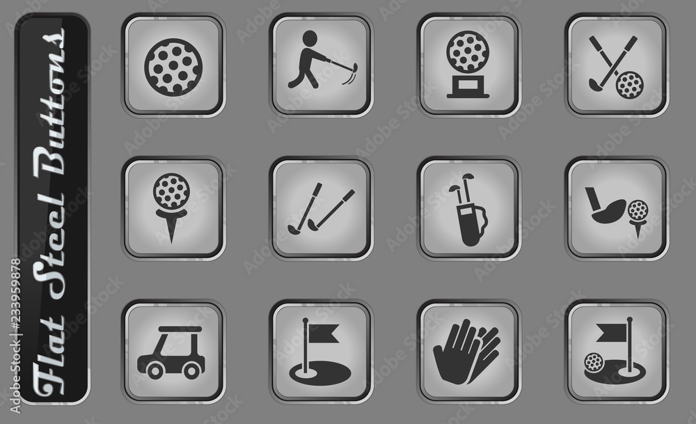 golf icon set golf icon set