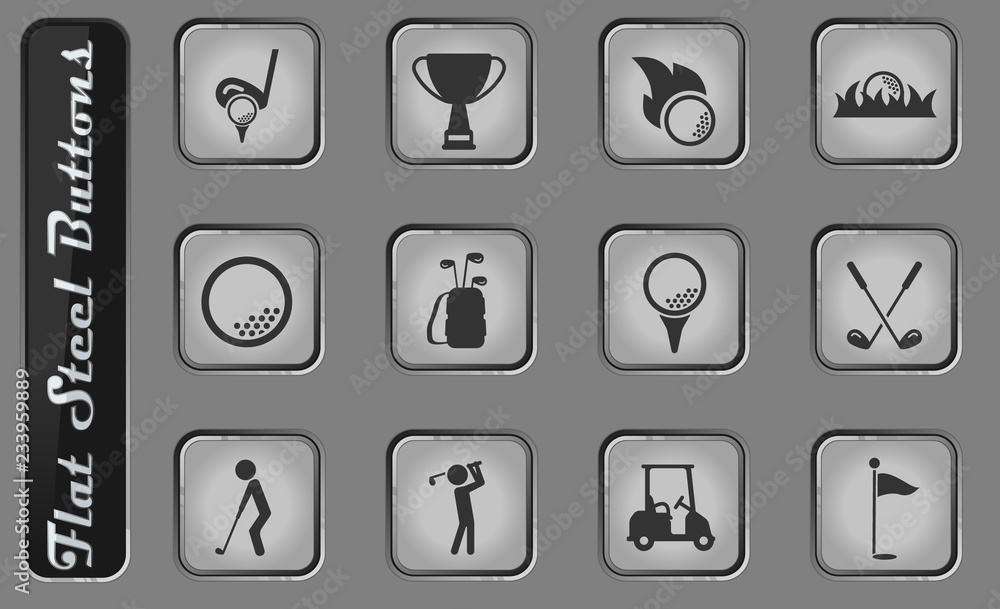 Golf simply icons Golf simply icons