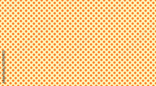 polka dot pattern background in orange and yellow classic retro wallpaper design