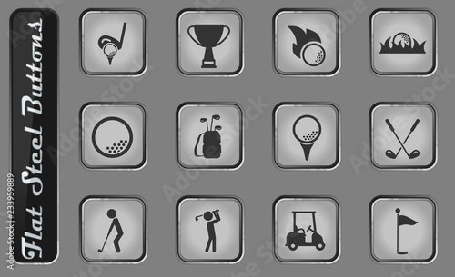 Golf simply icons