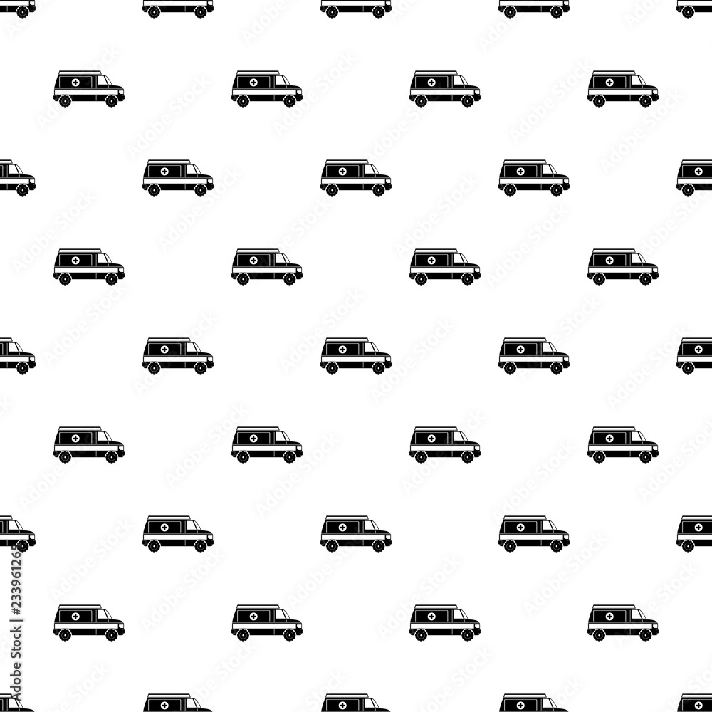 Fast ambulance pattern seamless vector repeat geometric for any web design