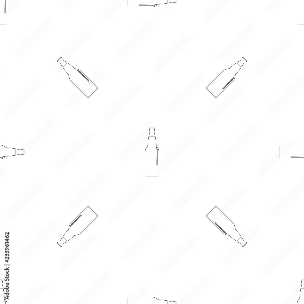 Closed bottle pattern seamless vector repeat geometric for any web design Closed bottle pattern seamless vector repeat geometric for any web design