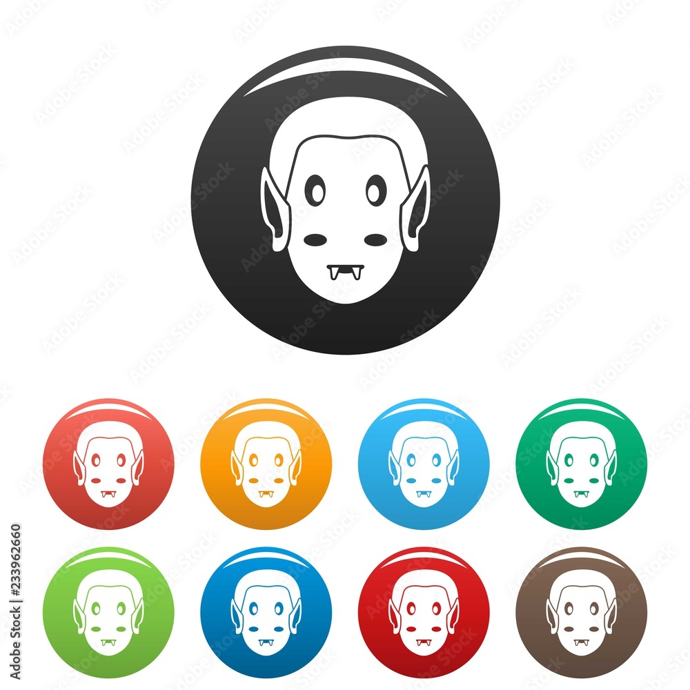 Fototapeta premium Vampire icon. Simple illustration of vampire vector icon for web design isolated on white background