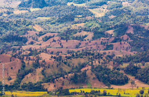 When mountains become cornfields. It's sad to see