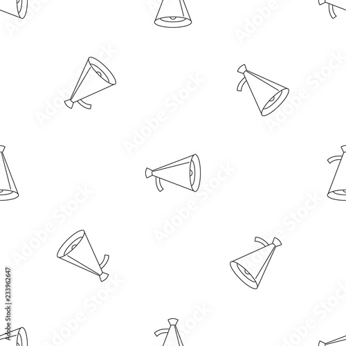 Small megaphone pattern seamless vector repeat geometric for any web design