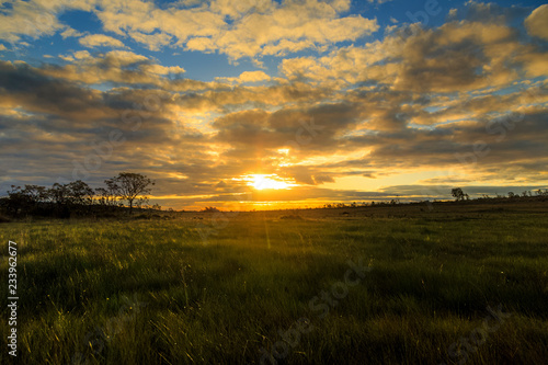 Sun Sunset landscape nature scenery clouds sunrise background wallpaper