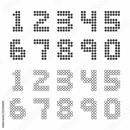 Scoreboard style numbers