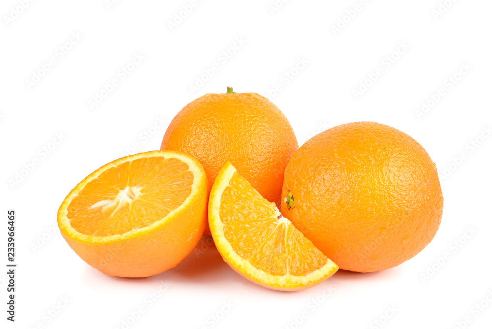 Orange isolated on white background. Healthy food. Orange isolated on white background. Healthy food.