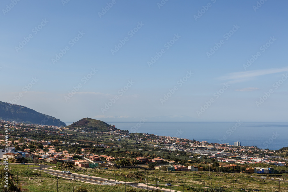 Landscape view of a part of the island of Tenerife