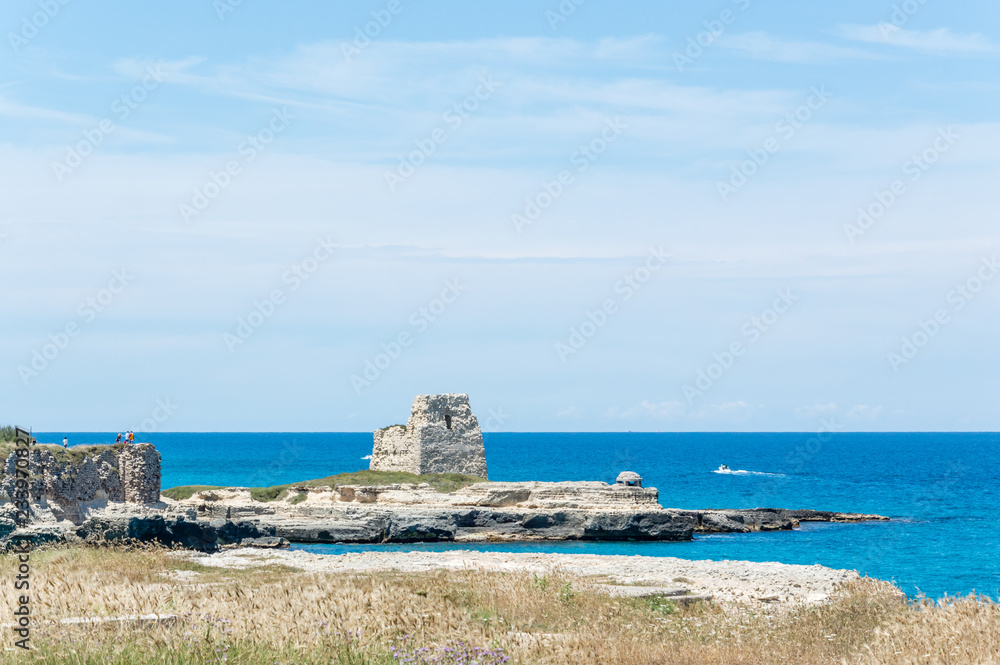Seacoast near Grotta della Poesia in Salento Italy Seacoast near Grotta della Poesia in Salento Italy