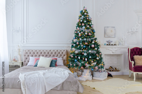 New Year sweet home interioir decoration photo