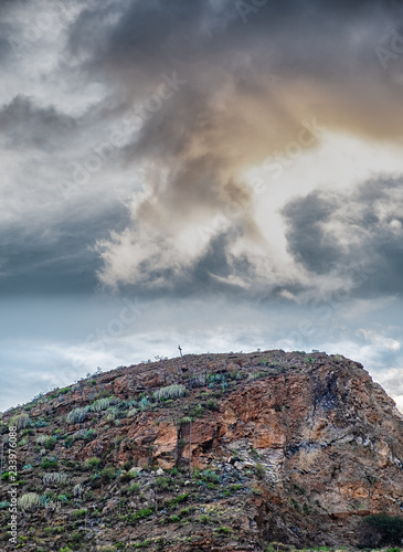 Wallpaper Mural In the evening near Santa Cruz - light, colors and clouds play in the sky. Torontodigital.ca