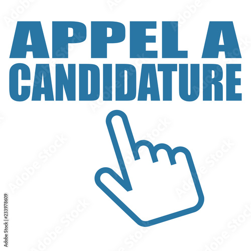 Logo appel à candidature.