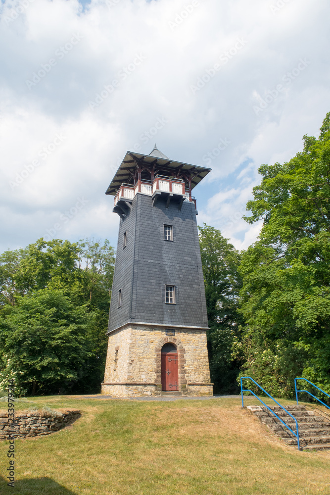 Fototapeta premium Lookout Tower “Wieterturm” close to Northeim, Germany