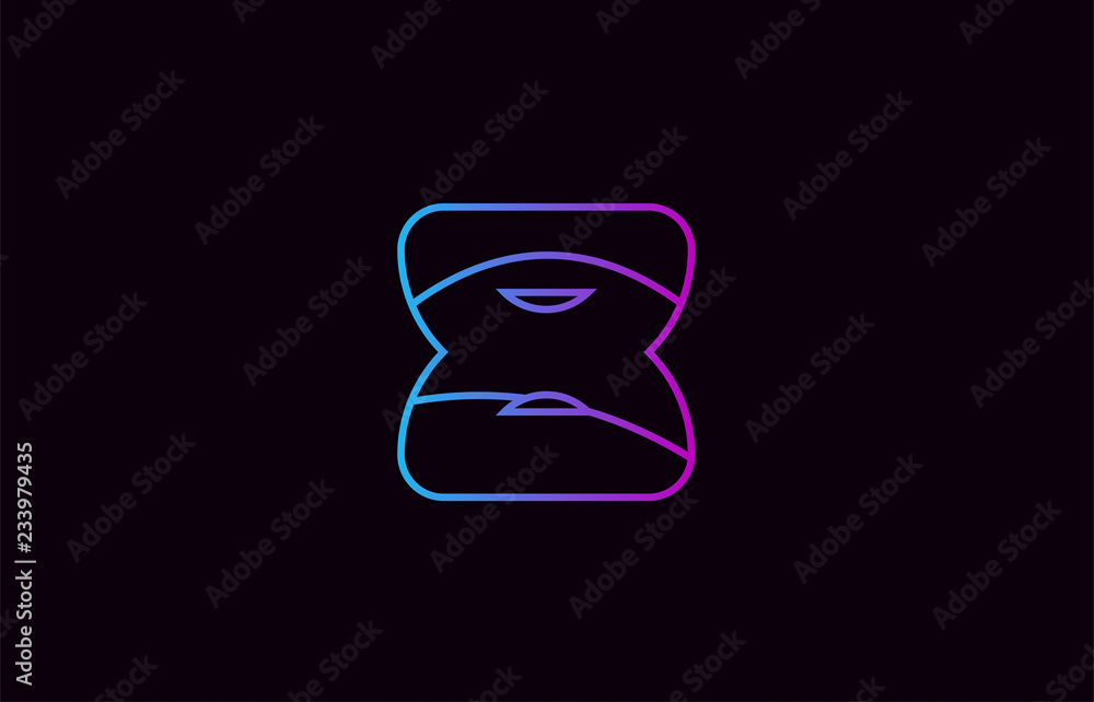 number 8 logo company icon design in blue and pink number 8 logo company icon design in blue and pink