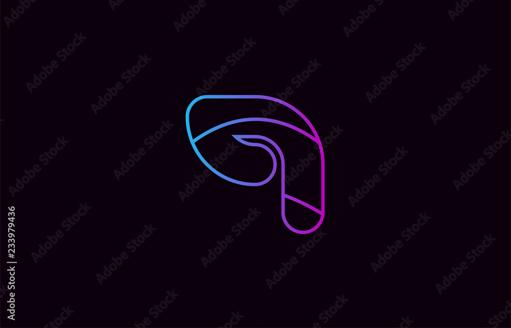 number 9 logo company icon design in blue and pink number 9 logo company icon design in blue and pink