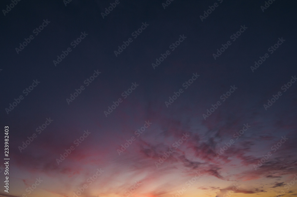 Mutli Colored Clouds at Sunset, Cloud Texture - Stock image Mutli Colored Clouds at Sunset, Cloud Texture - Stock image