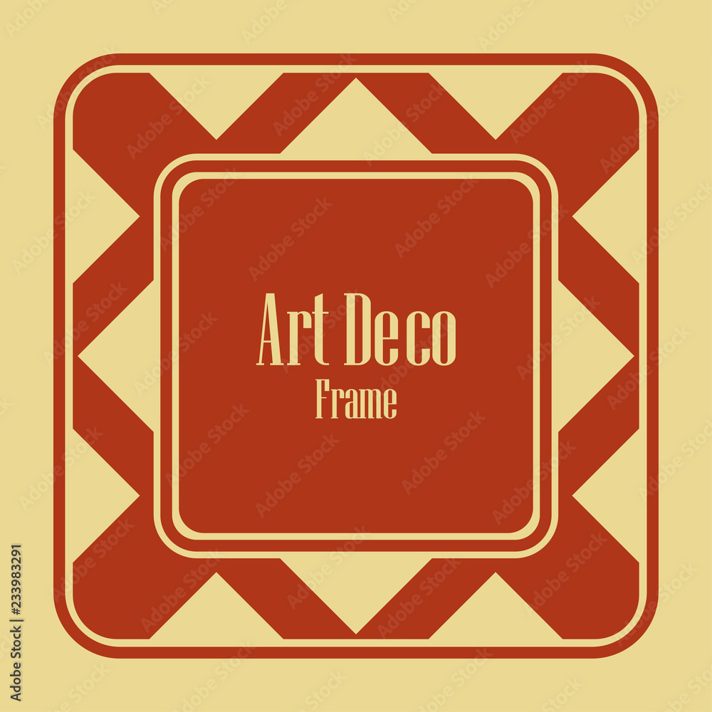 Fototapeta premium Art Deco Border Frame