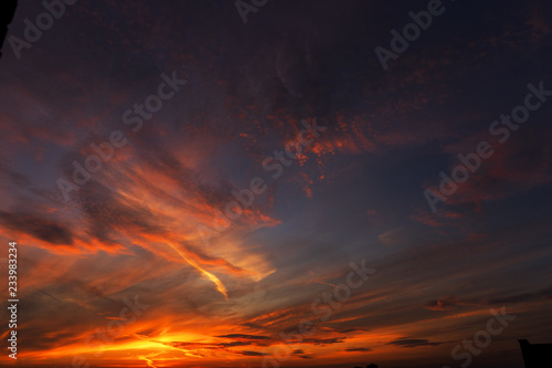 sunset in the sky © Deividas