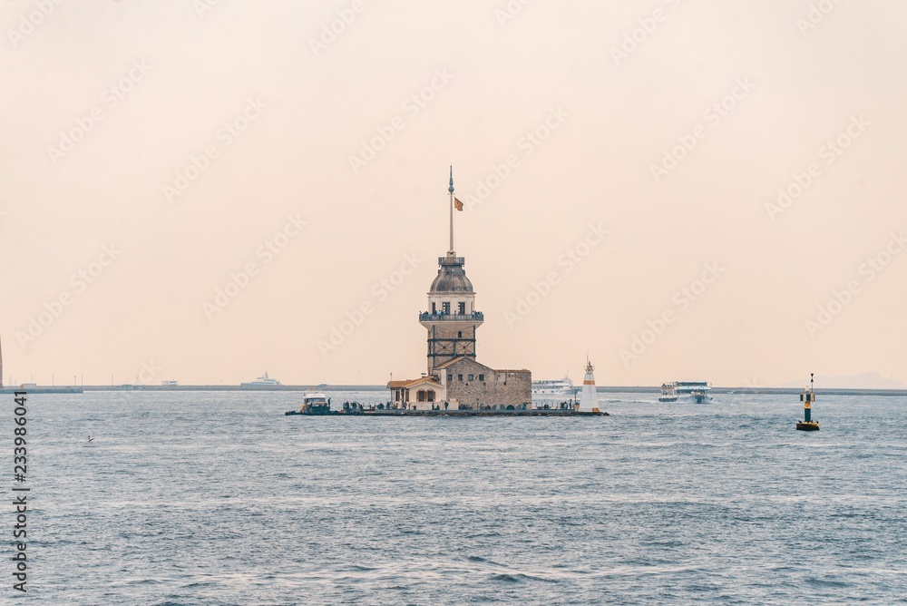 Leanders tower, Kız Kulesi in istanbul. bosphorus tower. Leanders tower, Kız Kulesi in istanbul. bosphorus tower.