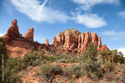 Red rock buttes along little horse trail in Sedona arizona