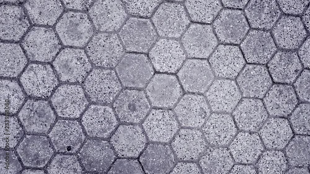 pavement tile in the shape of a honeycomb pavement tile in the shape of a honeycomb